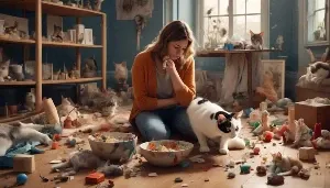 apologizing for accidental cat mishap