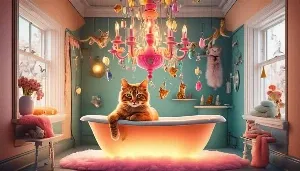 bathtub to cat haven