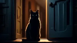 cat behavior decoded door sitting