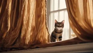cat climbing curtain solutions