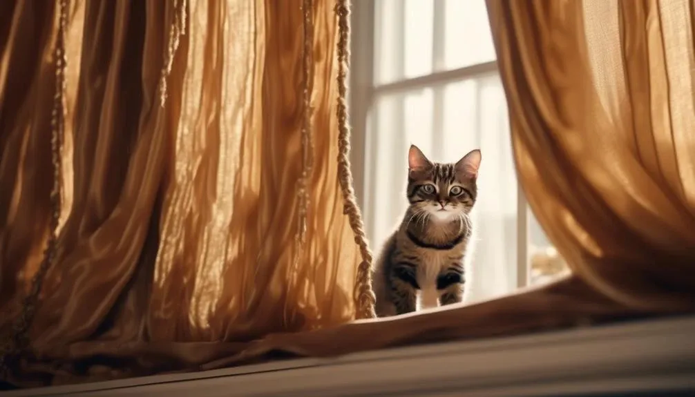 cat climbing curtain solutions