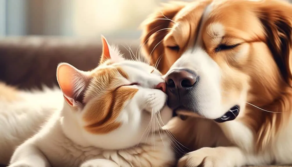 cat dog rubbing explained