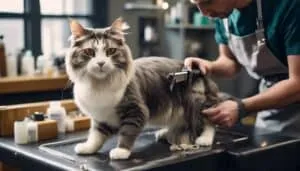 cat grooming expert s bum shaving technique