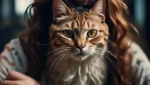 cat hair skin piercing