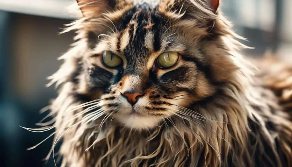 cat neglecting grooming needs