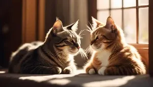 cat nuzzling feline affection secret