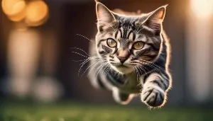 cat pouncing unleashing the hunter