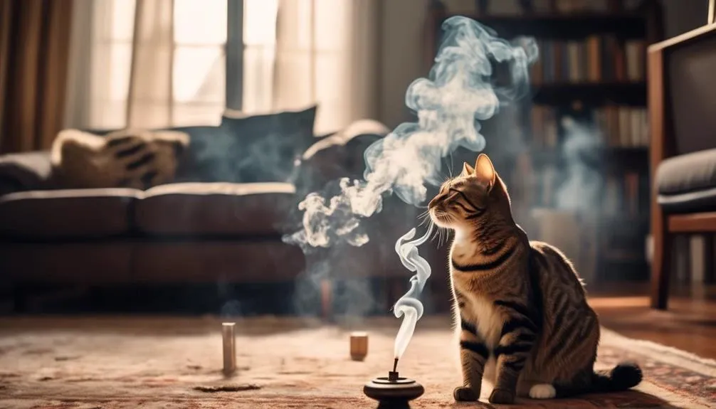cat safety and burning incense
