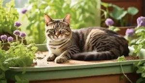 catnip and litter box