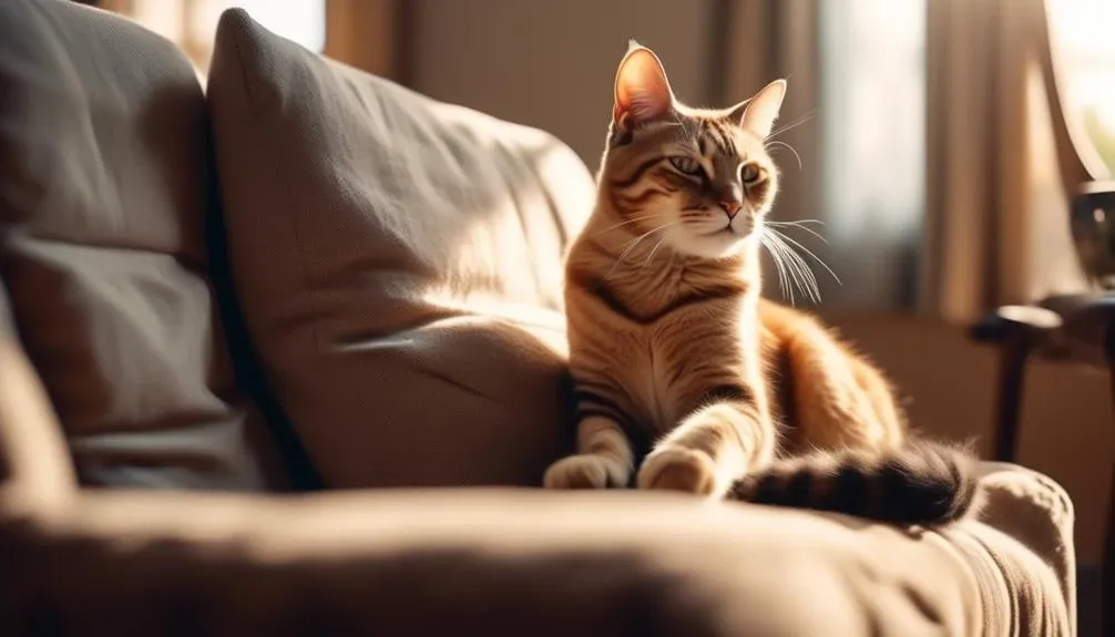 cats and human hand holding
