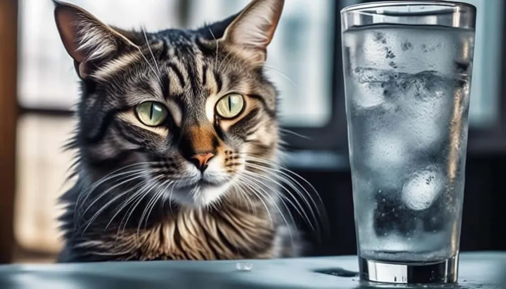 cats and ice water