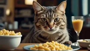 cats and mac and cheese