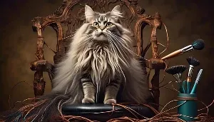 cats and their hair fascination