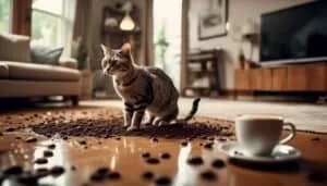 cats at risk from coffee grounds