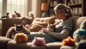 cats can catch human flu