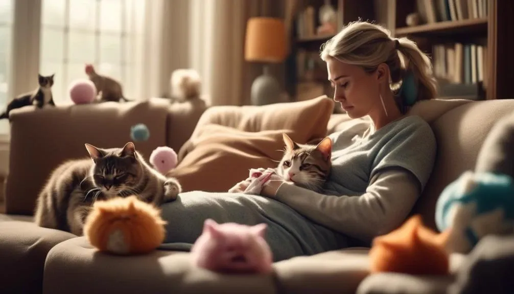 cats can catch human flu