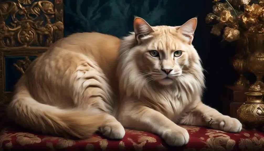 cats curious tucked paw