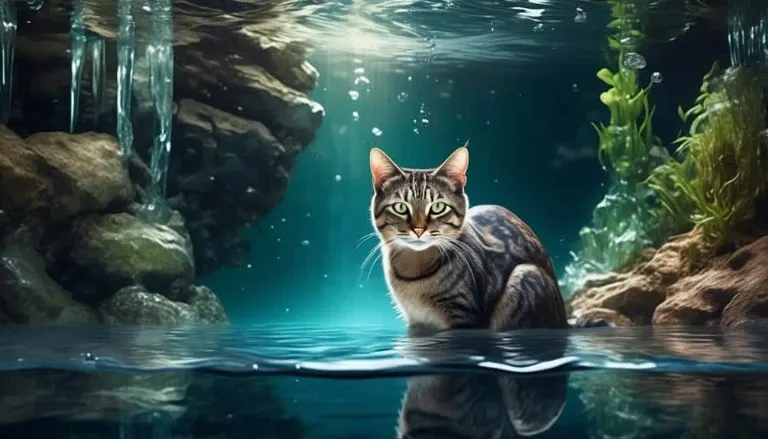 cats enigmatic attraction to water