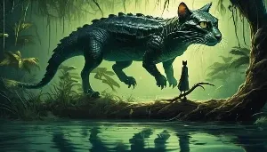 cats intimidate alligators effectively