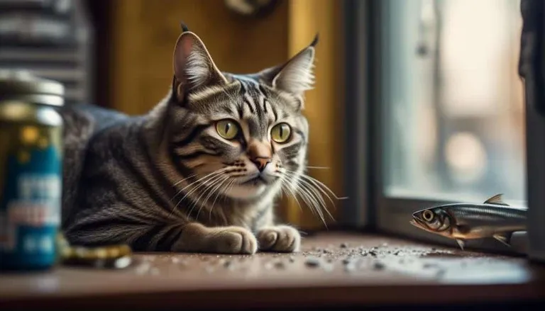 cats mixed feelings towards sardines