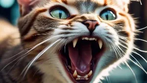 cats open mouth mystery
