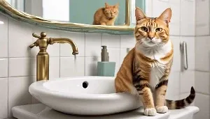 cats peeing in sinks
