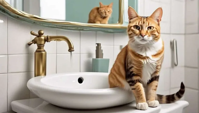 cats peeing in sinks