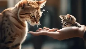 cats resistance to paw handling