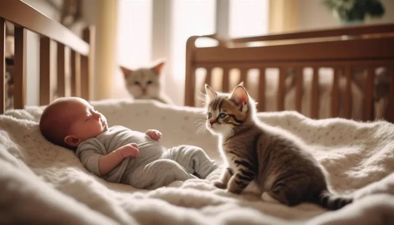 cats sensing human babies