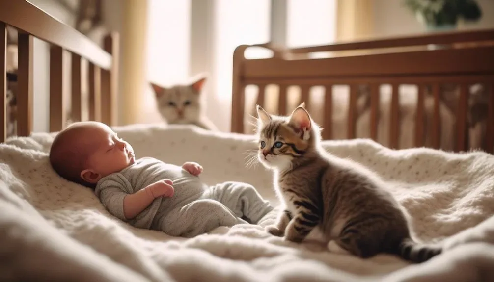 cats sensing human babies