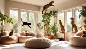 cats thriving in confined spaces