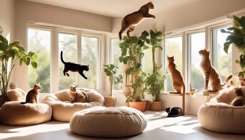 cats thriving in confined spaces