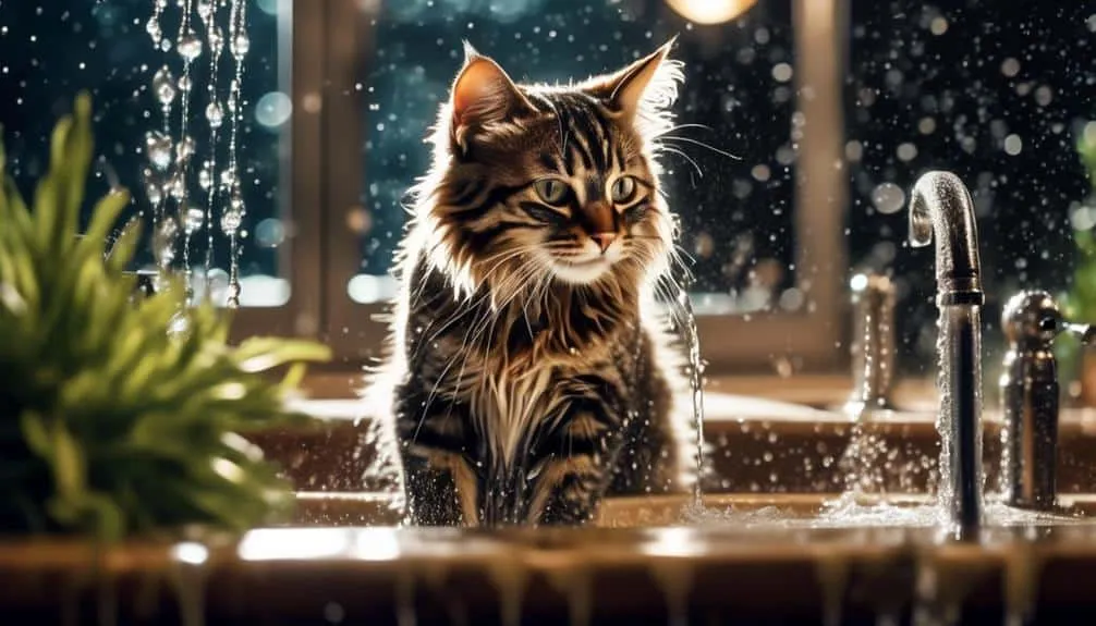 cats unique water fascination