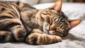 cats vulnerable backs during sleep