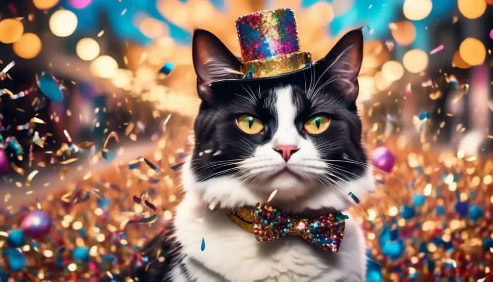 celebrating a fabulous tuxedo cat