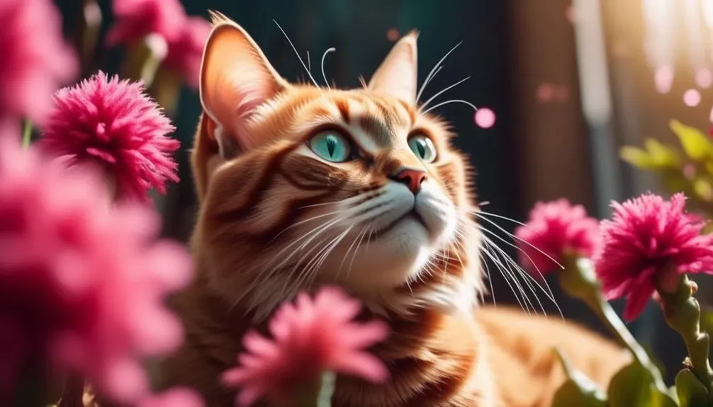 celosia and cats reactions