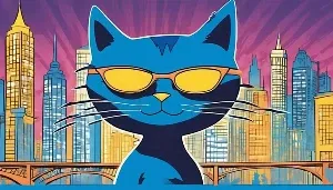 colorful cat detective solves mysteries