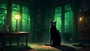 curious cat observing intently