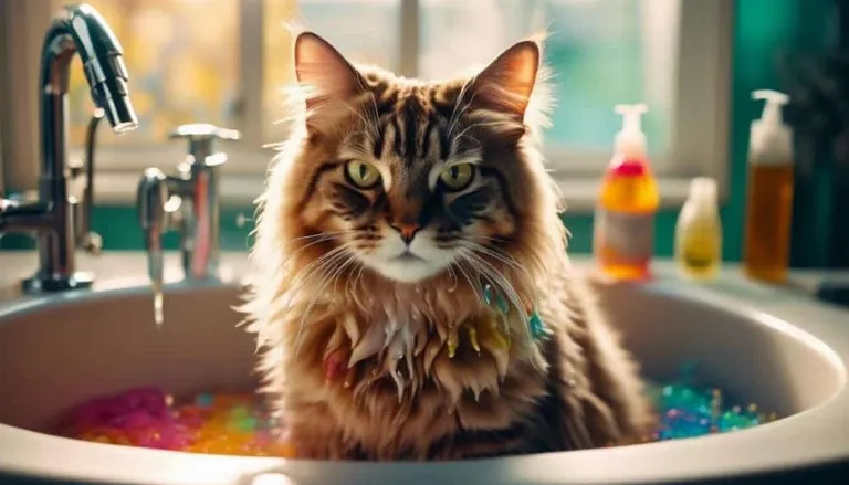 dawn for fleas on cats