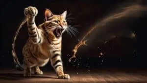 decoding cat playful pawing