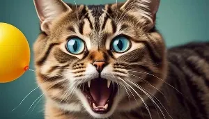 emergency cat ingests balloon