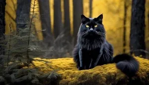 enchanting black smoke maine coon