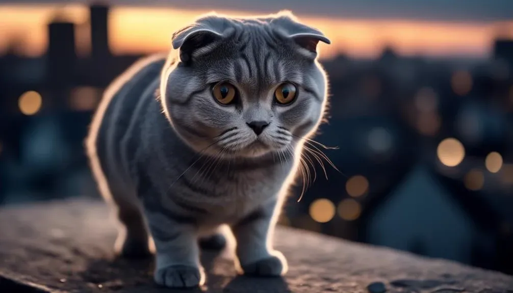 enigmatic grey scottish fold
