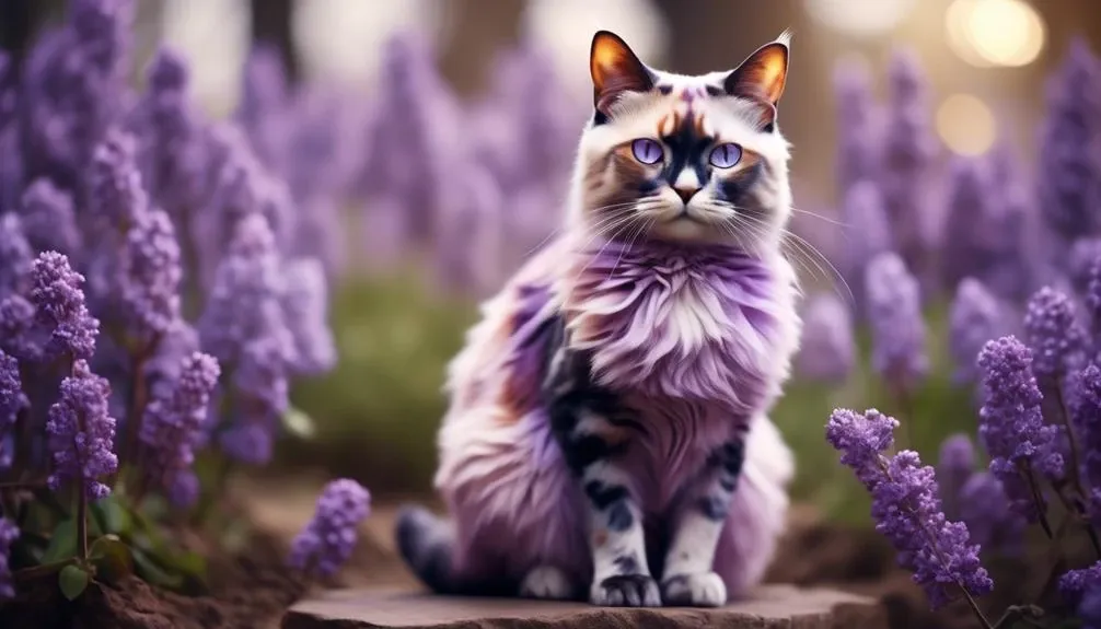 enigmatic lilac tortoiseshell feline