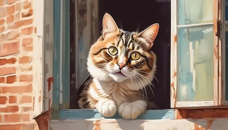 feline fascination with glass