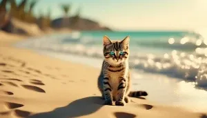 feline fun at cat beach