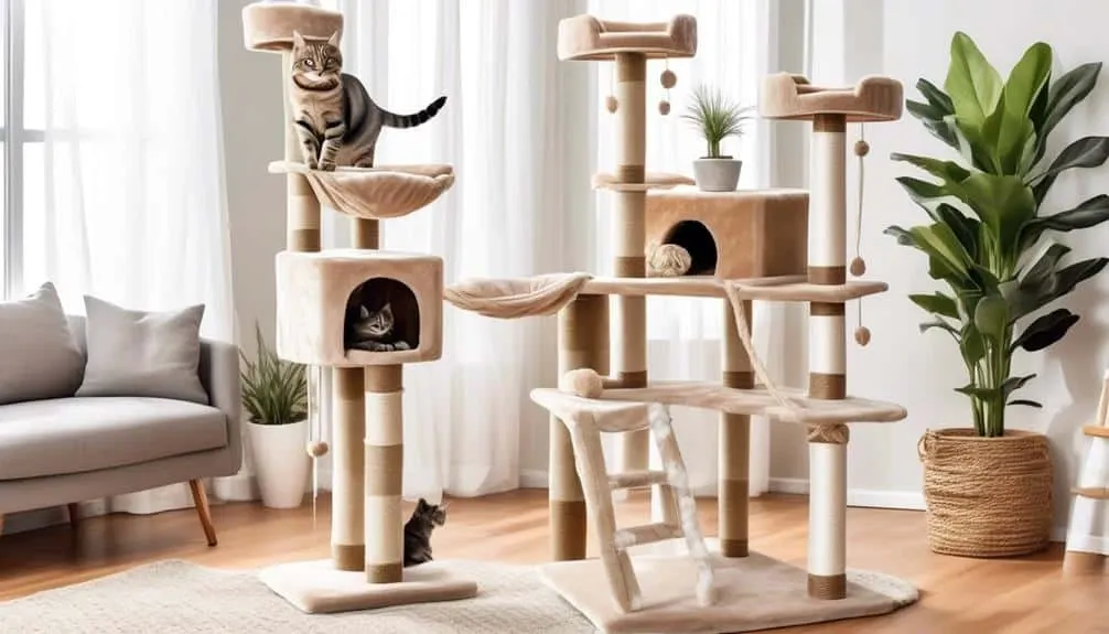 feline happiness through cat trees