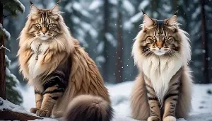 feline showdown maine vs norwegian