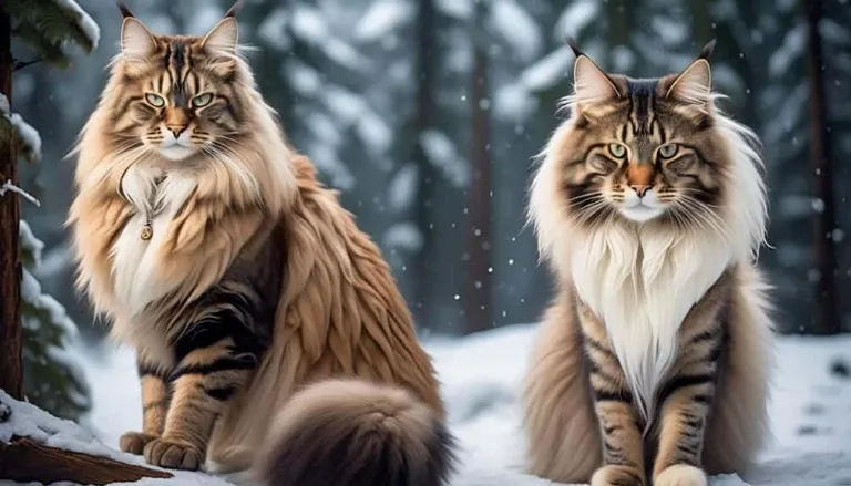 feline showdown maine vs norwegian