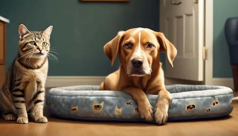 feline urination on canine bedding